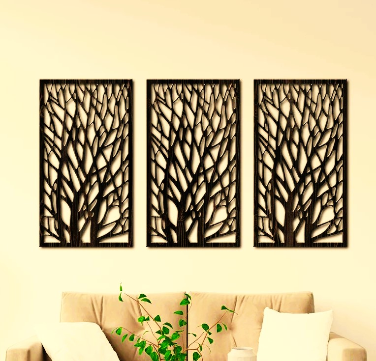 Woodlands Tree Wall Art | Anleo Laser Creations Woodlands Tree Wall Art