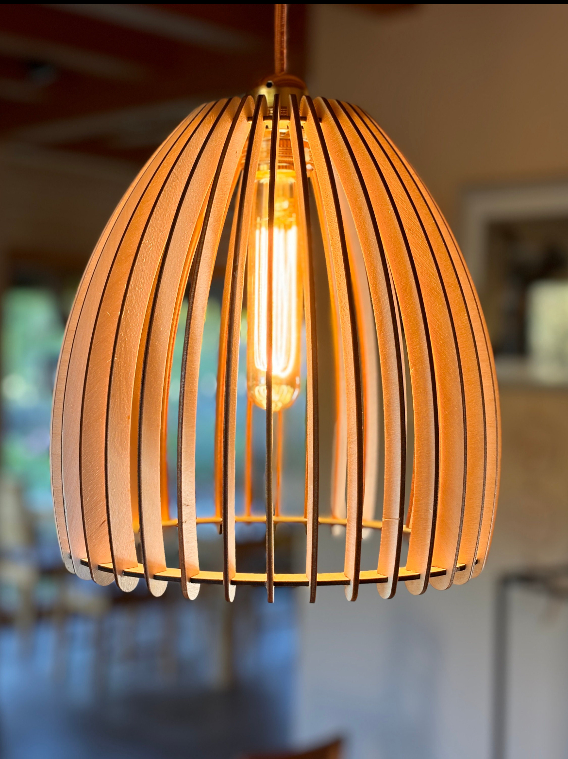 Basket Pendant Lamp | Anleo Laser Creations Basket Pendant Lamp
