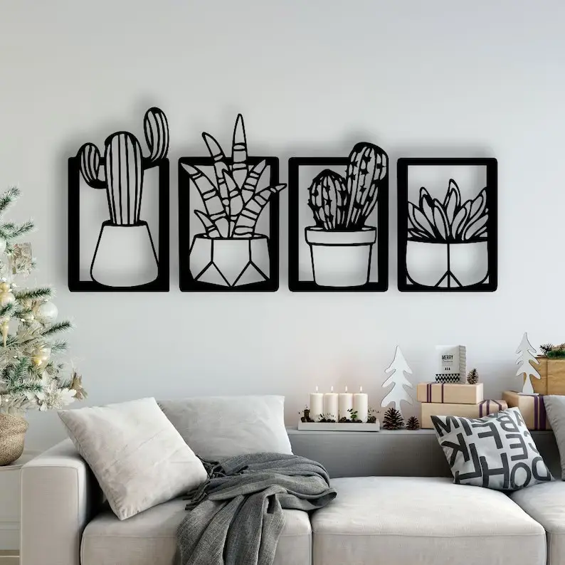Succulent Wall Art | Anleo Laser Creations Succulent wall art
