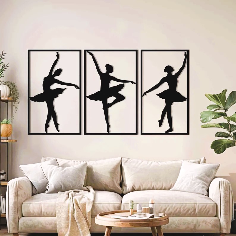 Ballerina Wall Art 2 | Anleo Laser Creations Ballerina Wall Art 2
