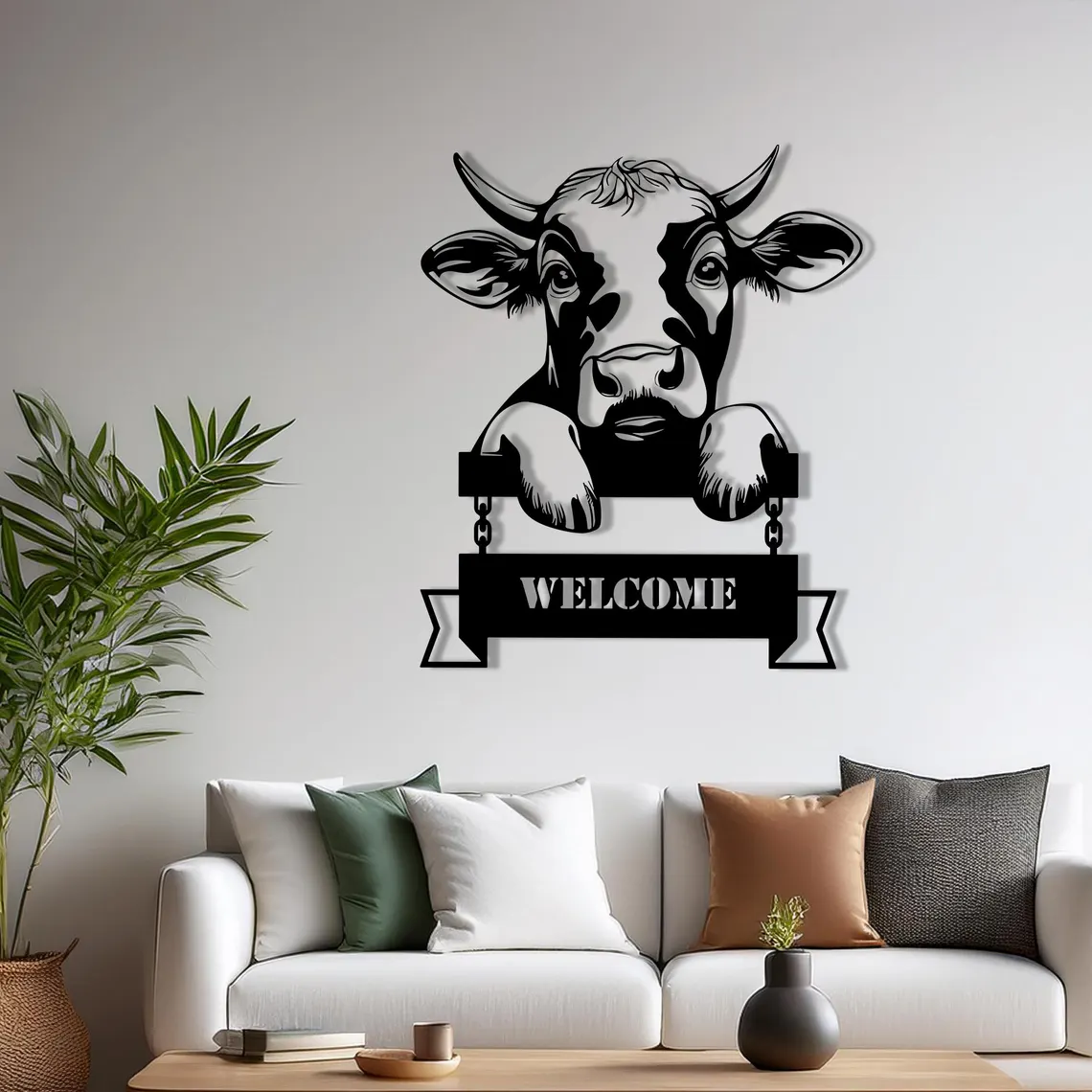 Bessie-Moo Wall Art | Anleo Laser Creations Bessie-Moo Wall Art