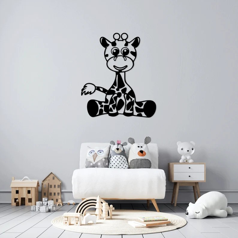 Giraffe Buddy Wall Art | Anleo Laser Creations Giraffe Buddy Wall Art