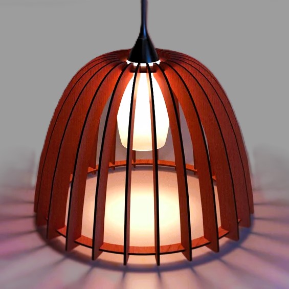Basket Pendant Lamp | Anleo Laser Creations Basket Pendant Lamp