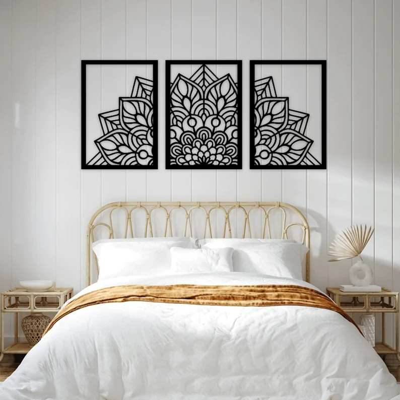 Luminous Lotus Wall Art | Anleo Laser Creations Luminous Lotus Wall Art