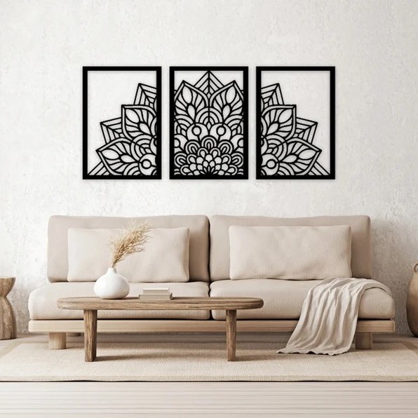 Luminous Lotus Wall Art | Anleo Laser Creations Luminous Lotus Wall Art