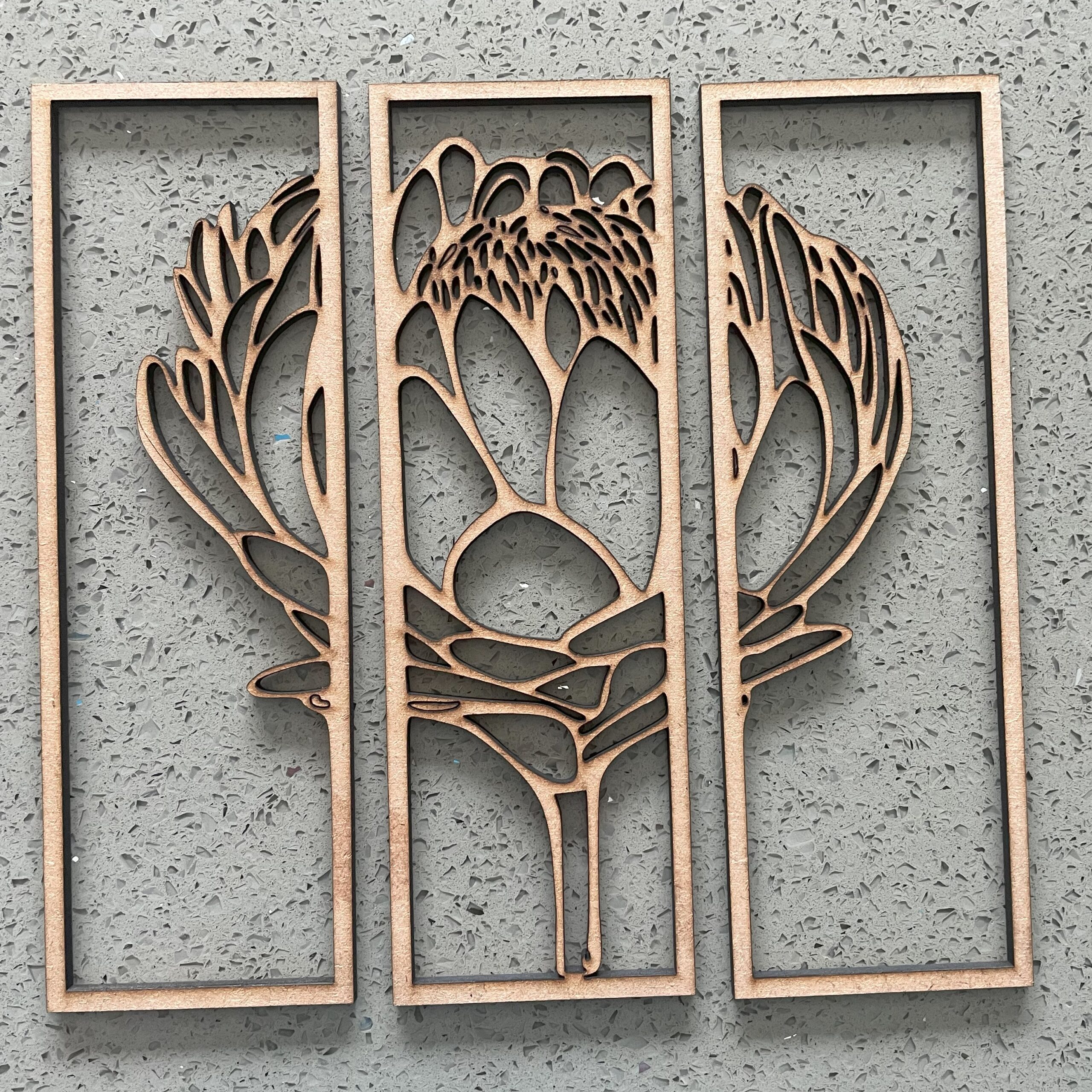 Protea Wall Art | Anleo Laser Creations Protea Wall Art