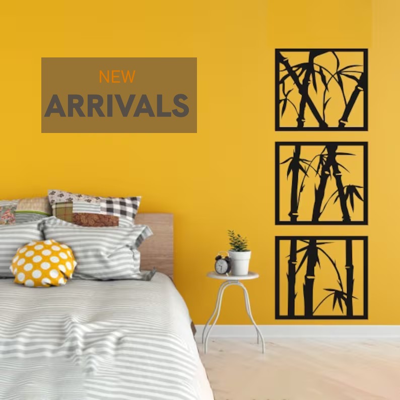Bamboo Wall Decor | Anleo Laser Creations Bamboo Wall Decor